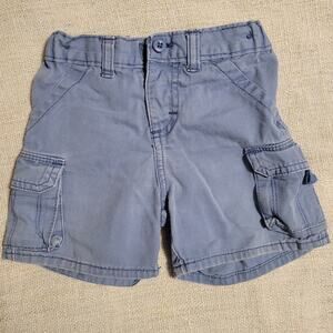 Boys Cargo Shorts Blue Size 18 Months